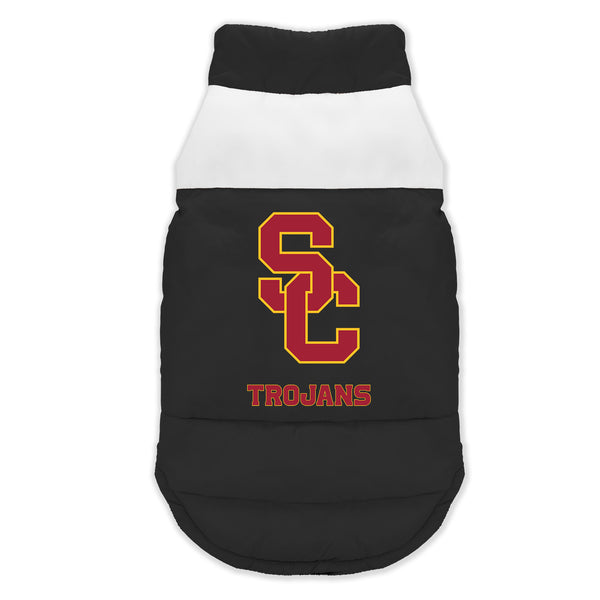 littlearth University of Southern California Pet Parka Puff Vest