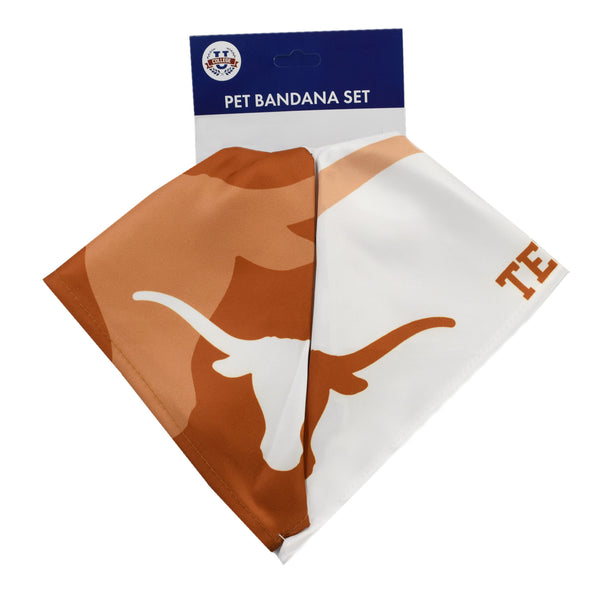 Littlearth University Of Texas Home And Away Pet Bandana Set