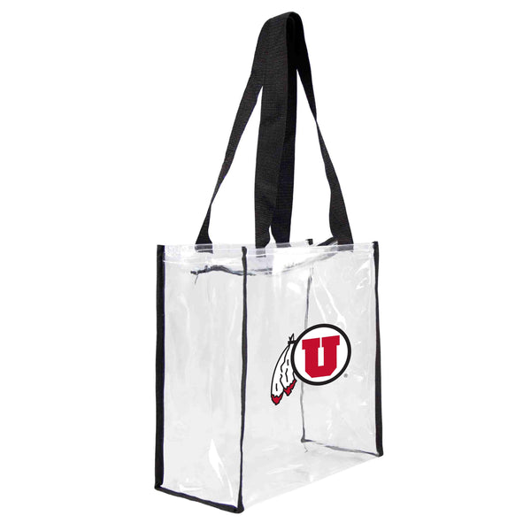 littlearth University of Utah Clear Square Stadium Tote