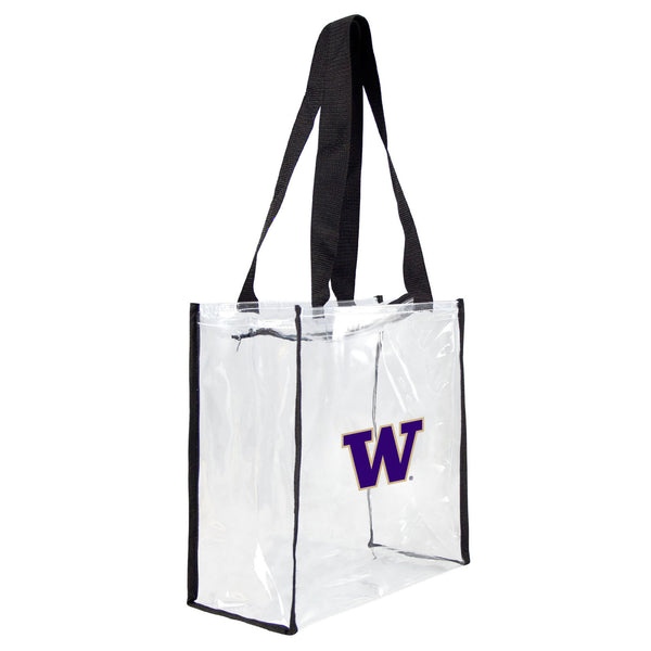 littlearth University of Washington Clear Square Stadium Tote
