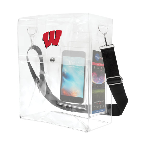 Littlearth University Of Wisconsin Clear Ticket Satchel