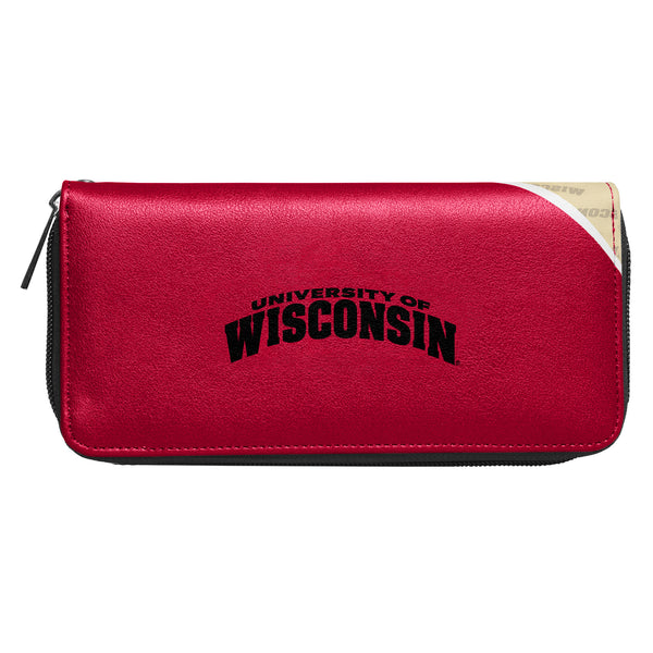 Littlearth University Of Wisconsin Curve Zip Organizer Wallet