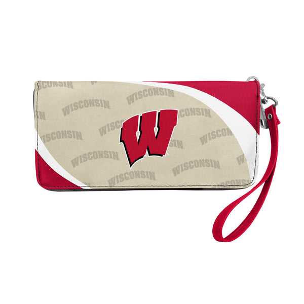 littlearth University of Wisconsin Curve Zip Organizer Wallet