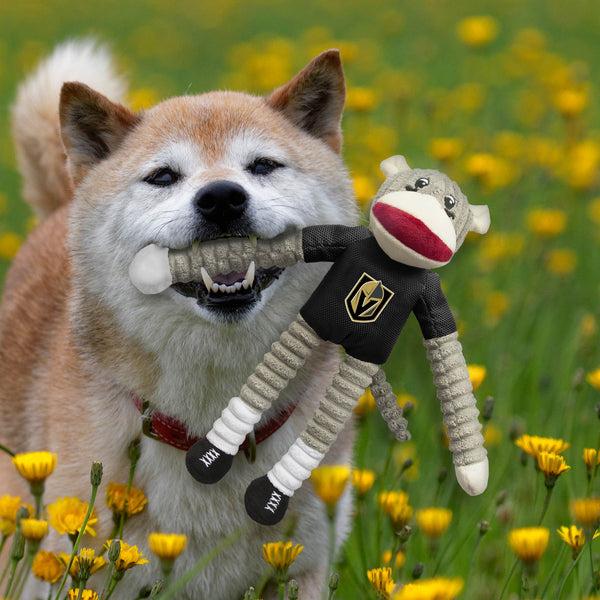 Littlearth Vegas Golden Knights Team Sock Monkey Pet Toy