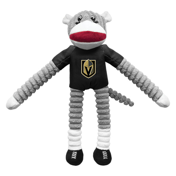 littlearth Vegas Golden Knights Team Sock Monkey Pet Toy