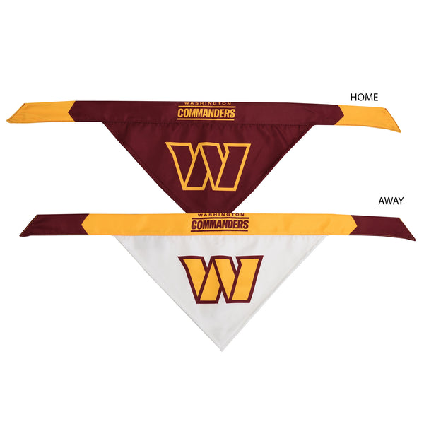 Littlearth Washington Commanders Home And Away Pet Bandana Set