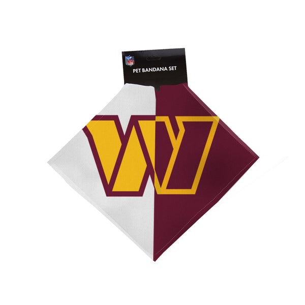 Littlearth Washington Commanders Home And Away Pet Bandana Set