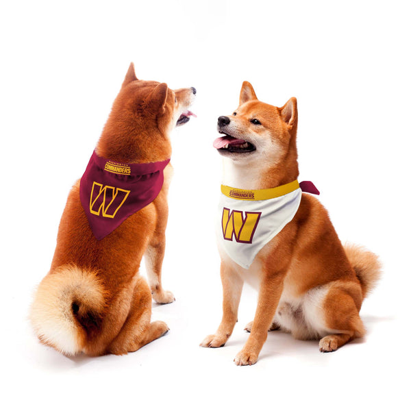 littlearth Washington Commanders Home and Away Pet Bandana Set