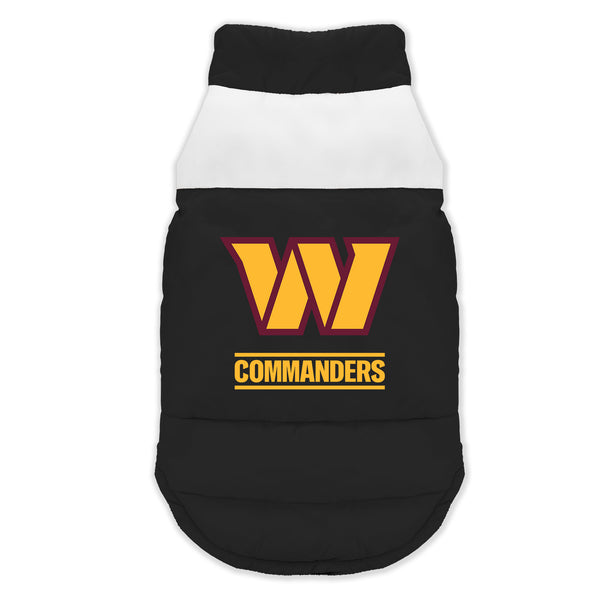 littlearth Washington Commanders Pet Parka Puff Vest