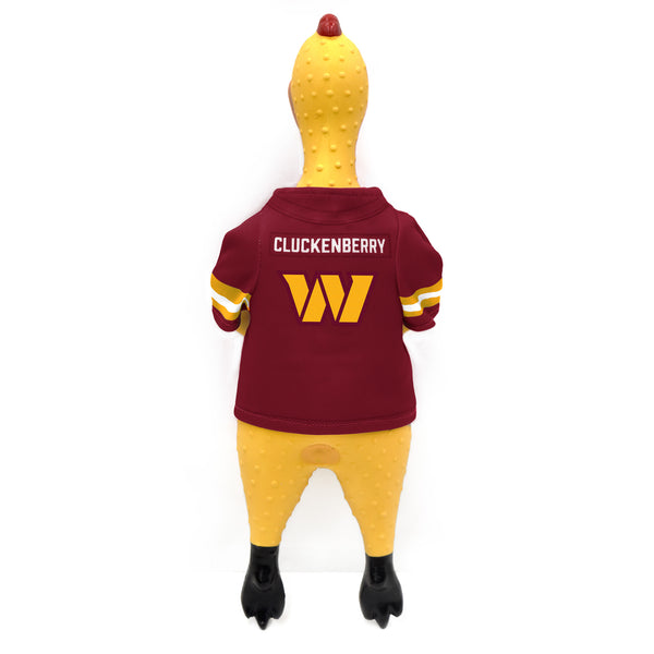 Littlearth Washington Commanders Rubber Chicken Pet Toy