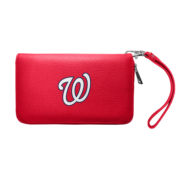 littlearth Washington Nationals Zip Organizer Wallet Pebble