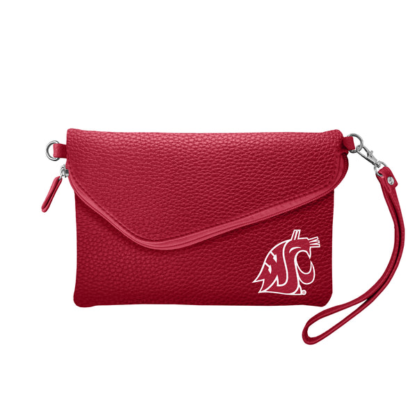 littlearth Washington State University Fold Over Crossbody Pebble