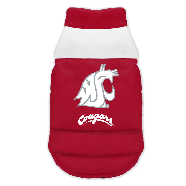 littlearth Washington State University Pet Parka Puff Vest