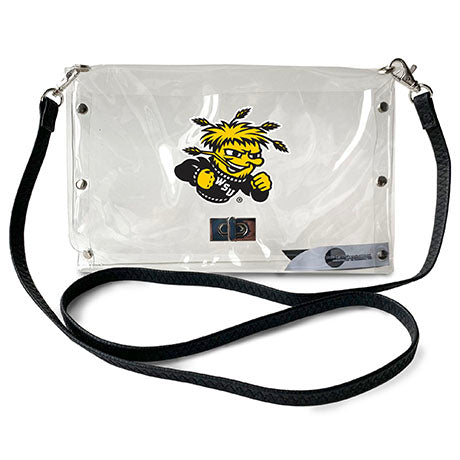 littlearth Wichita State University Clear Envelope Purse